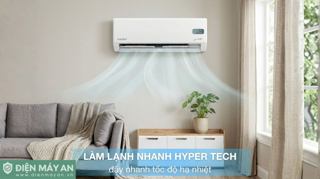 Điều hoà Comfee Inverter 12000 BTU 1 chiều CFS-13VGXF